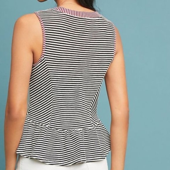 Anthropologie Dolan Belmar Peplum Tank Top - Picture 4 of 6